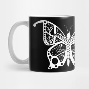 MALS Double Sided Butterfly (White) Mug